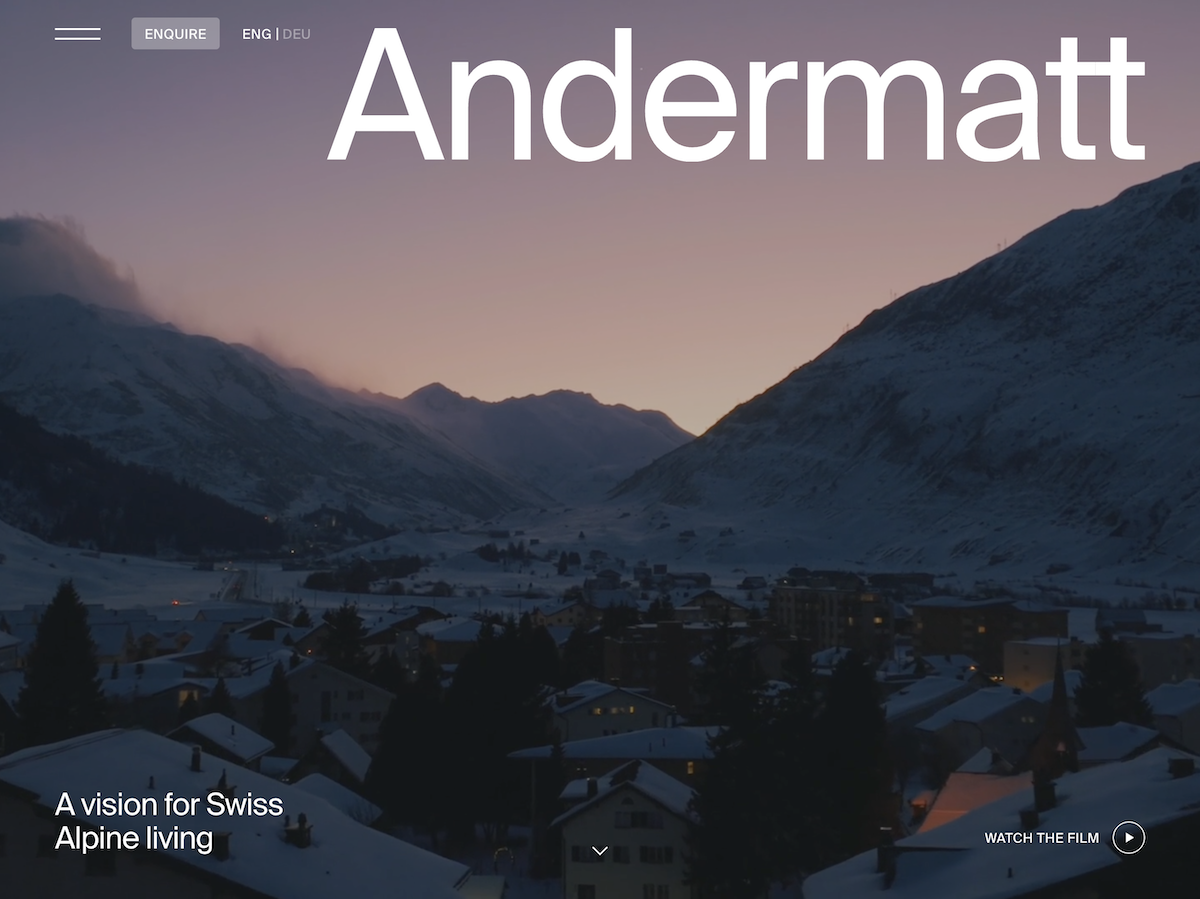 Screenshot of Andermatt Realestate